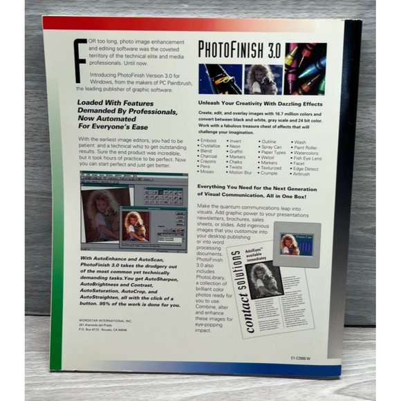 Photo Finish for Windows Users Guide PC Paintbrush Series ZSoft NO SOFTWARE - Picture 2 of 12